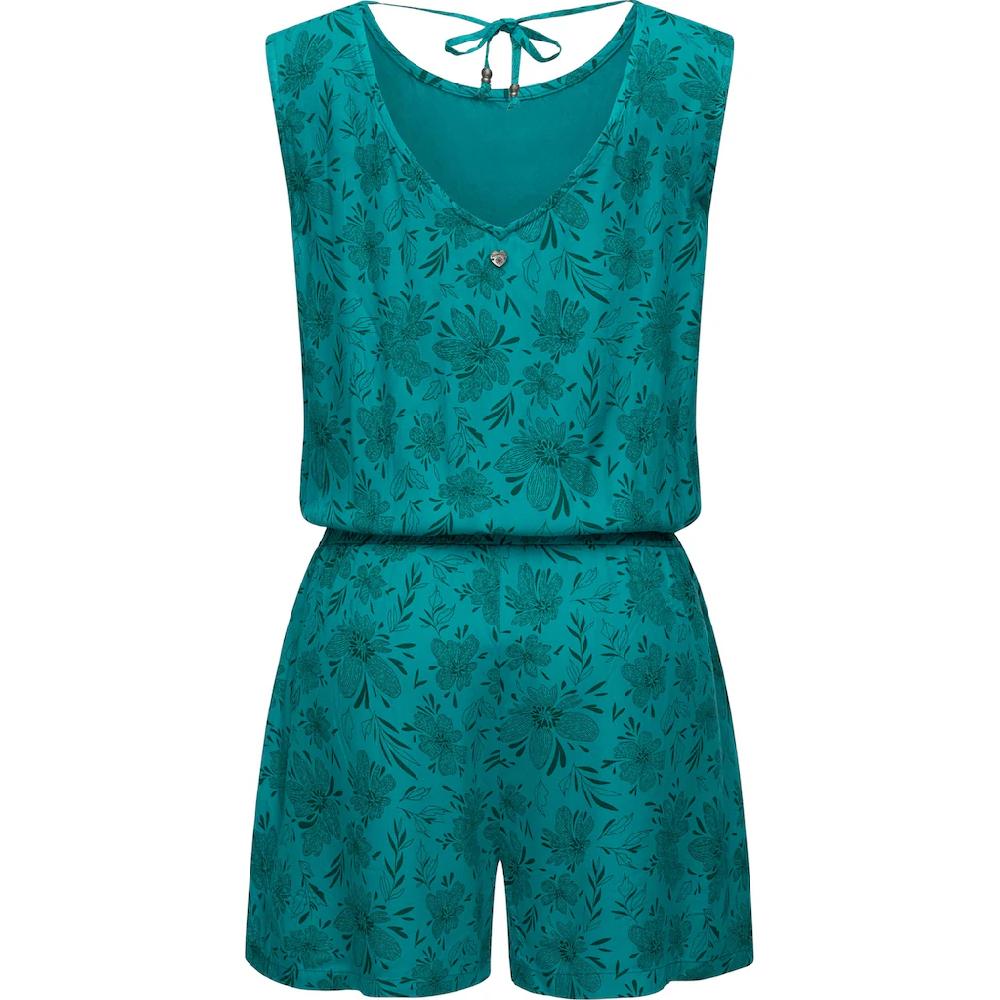 Ragwear Jumpsuit »Zella« Schicker Kurzer Damen Overall Mit Floralem Print