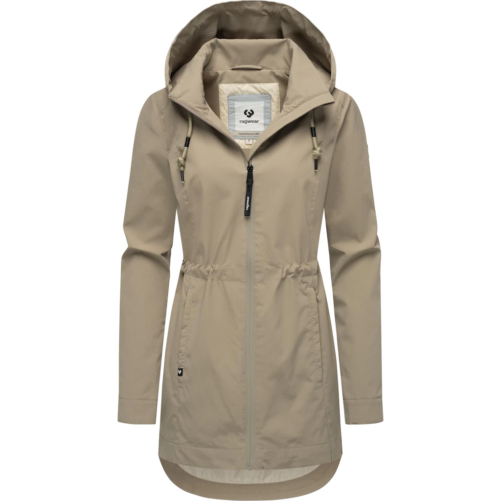 Ragwear Kurzmantel »Dakkota B« Übergangsjacke Wasserdicht Mit Feiner Rillenstruktur
