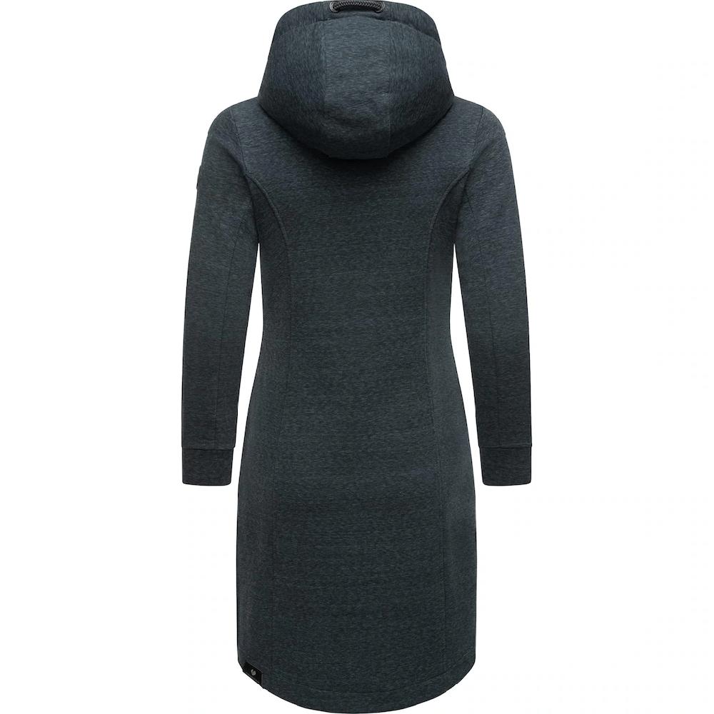 Ragwear Kurzmantel »Letti Long« Übergangsjacke Aus Fleece Mit Kapuze