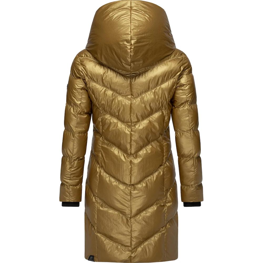 Ragwear Kurzmantel »Natalka Bling« Damen Wintermantel In Schimmernder Optik