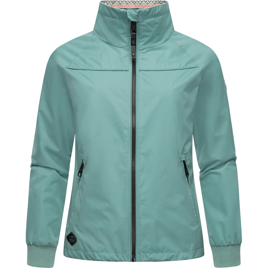 Ragwear Outdoorjacke »Apola« Ohne Kapuze Wasserdichte Damen Übergangsjacke Mit Hohem Kragen