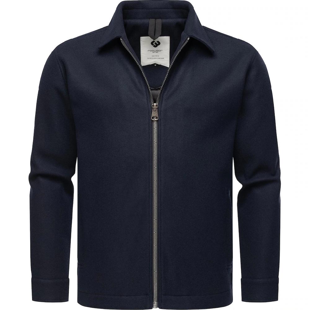Ragwear Outdoorjacke »Azzte Felt« ohne Kapuze stylische Herren Hemdjacke in Woll-Optik