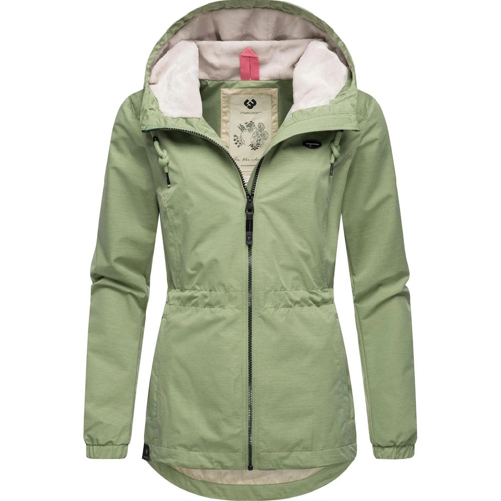 Ragwear Outdoorjacke »Dankka Tech« Mit Kapuze Stylische Damen Übergangsjacke Aus Wasserdichtem Material