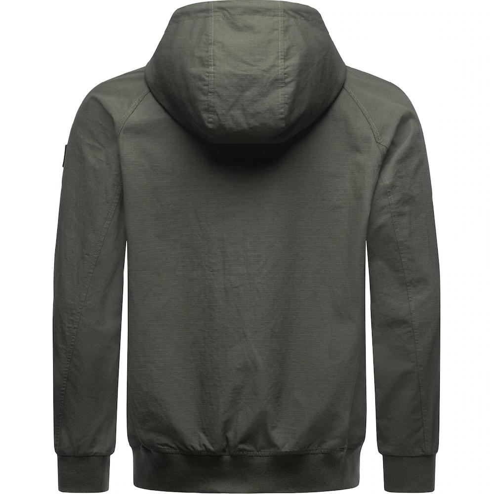 Ragwear Outdoorjacke »Garoo« Mit Kapuze Stylische Herren Übergangsjacke Aus Ripstop-Material