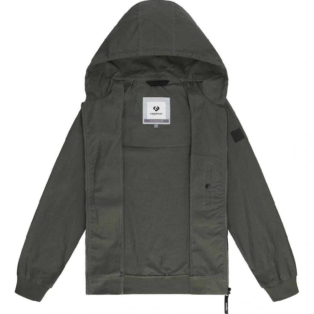Ragwear Outdoorjacke »Garoo« Mit Kapuze Stylische Herren Übergangsjacke Aus Ripstop-Material