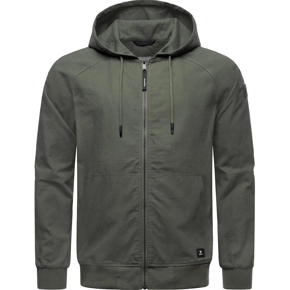 Ragwear Outdoorjacke »Garoo« mit Kapuze Stylische Herren Übergangsjacke aus Ripstop-Material