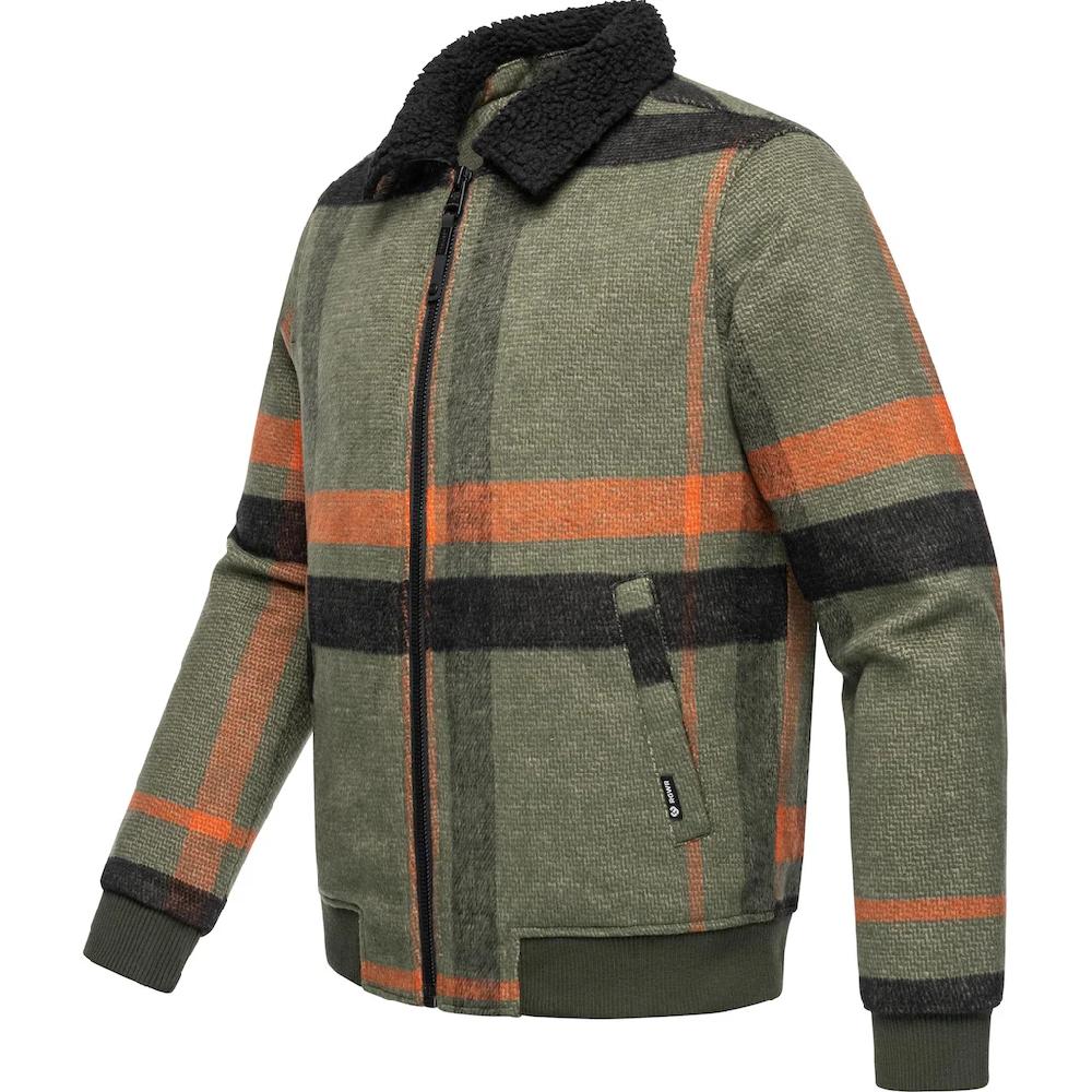 Ragwear Outdoorjacke »Sivval Check« Ohne Kapuze Warme Herren Übergangsjacke Mit Kuscheligem Kragen ▷ Bestellen