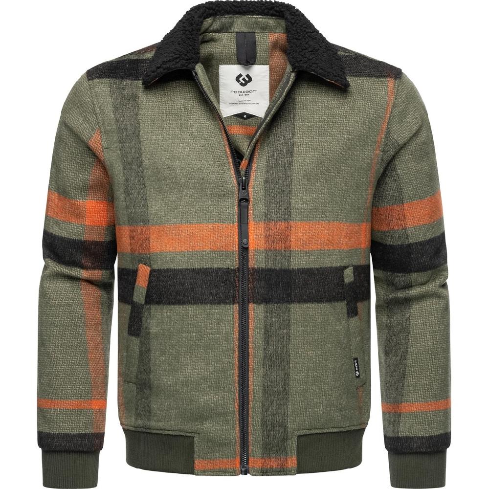 Ragwear Outdoorjacke »Sivval Check« ohne Kapuze Warme Herren Übergangsjacke mit kuscheligem Kragen ▷ bestellen