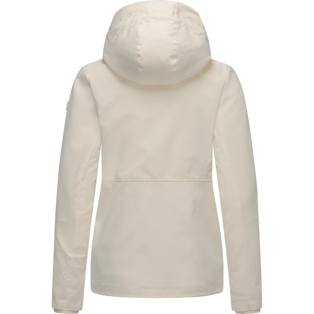 Ragwear Outdoorjacke »Sunniva B« Mit Kapuze Übergangsjacke Wasserdicht Mit Feiner Rillenstruktur