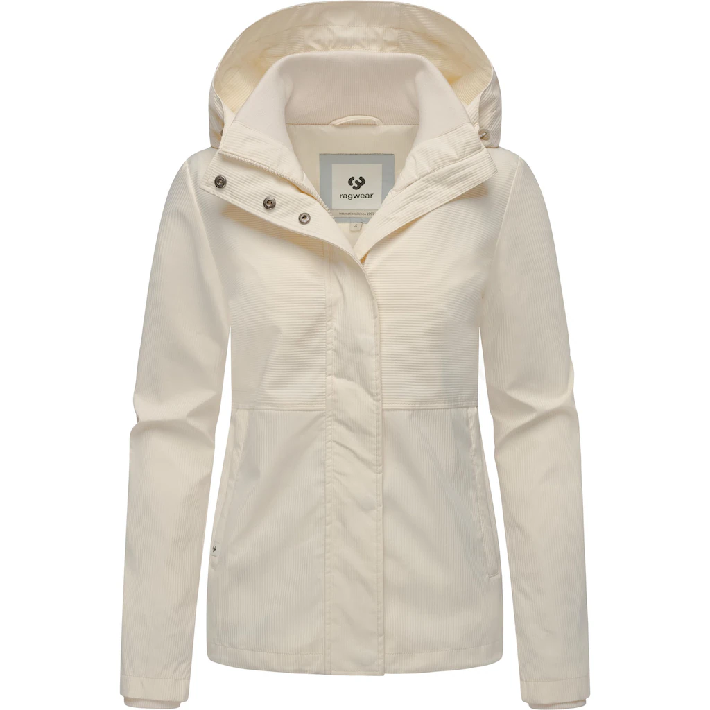 Ragwear Outdoorjacke »Sunniva B« Mit Kapuze Übergangsjacke Wasserdicht Mit Feiner Rillenstruktur