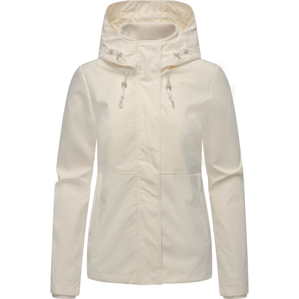 Ragwear Outdoorjacke »Sunniva B« mit Kapuze Übergangsjacke wasserdicht mit feiner Rillenstruktur