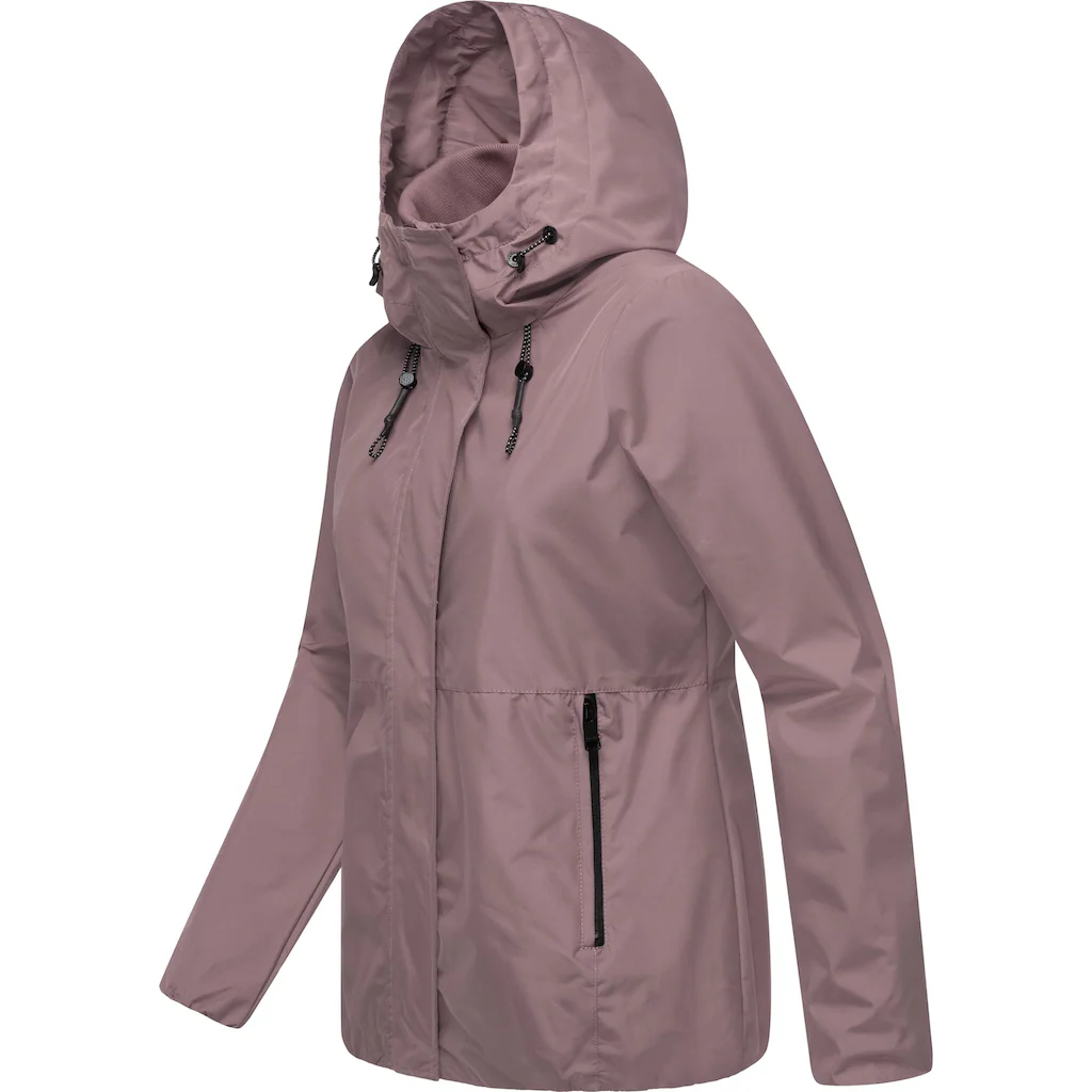 Ragwear Outdoorjacke »Sunniva Light« Mit Kapuze Wasserdichte Und Atmungsaktive Damen Übergangsjacke