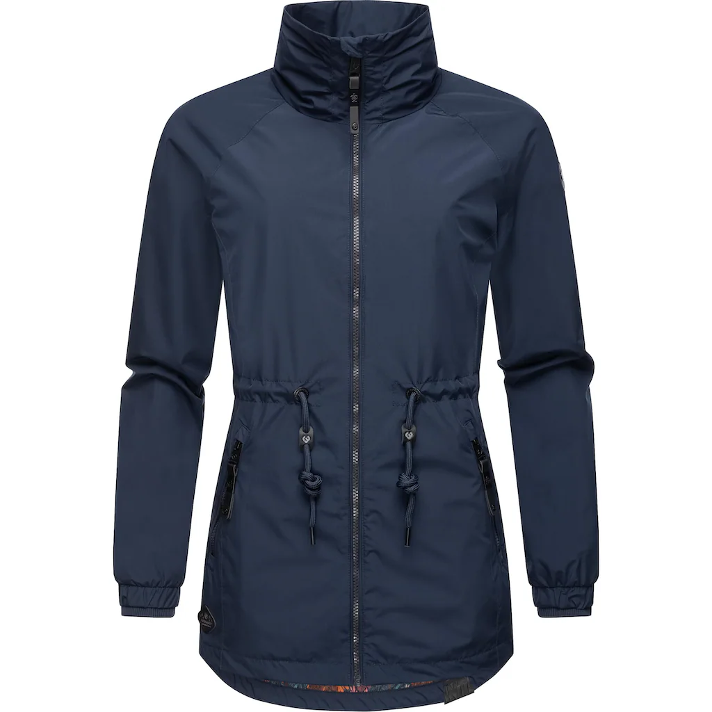 Ragwear Outdoorjacke »Tacy« ohne Kapuze wasserdichte Damen Übergangsjacke mit hohem Kragen