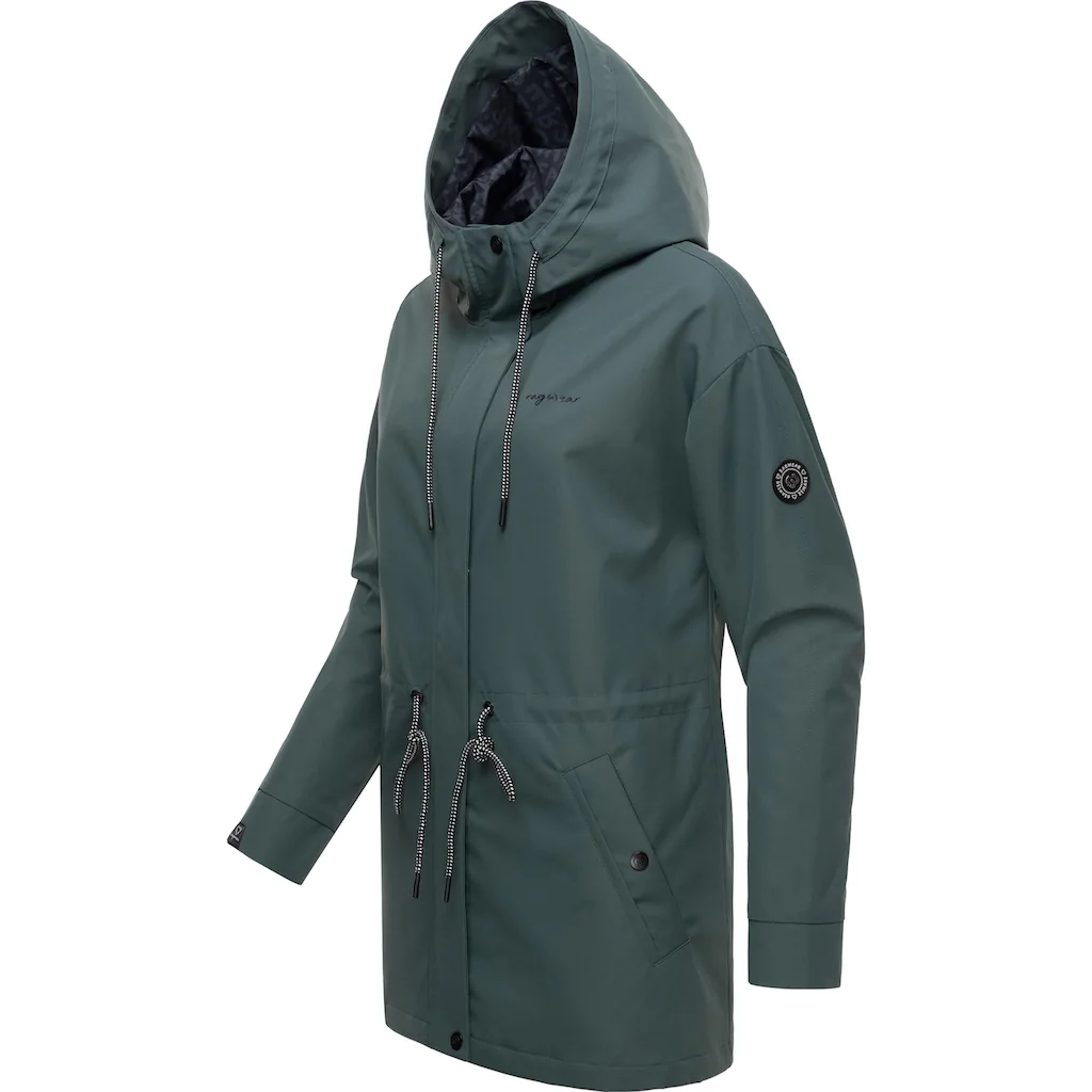 Ragwear Outdoorjacke »Urbanna Remake« Mit Kapuze Wasserdichte Übergangsjacke Aus Recycelten Materialien
