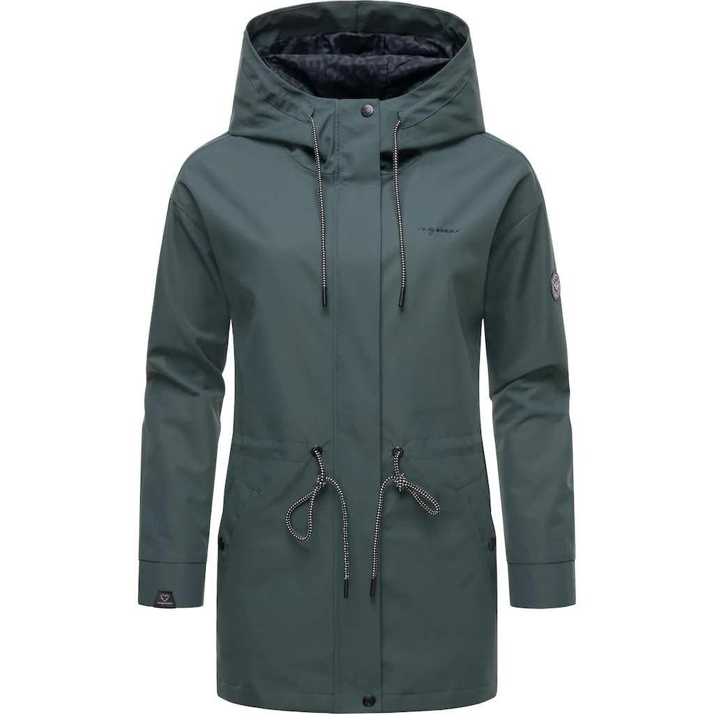 Ragwear Outdoorjacke »Urbanna Remake« mit Kapuze Wasserdichte Übergangsjacke aus recycelten Materialien