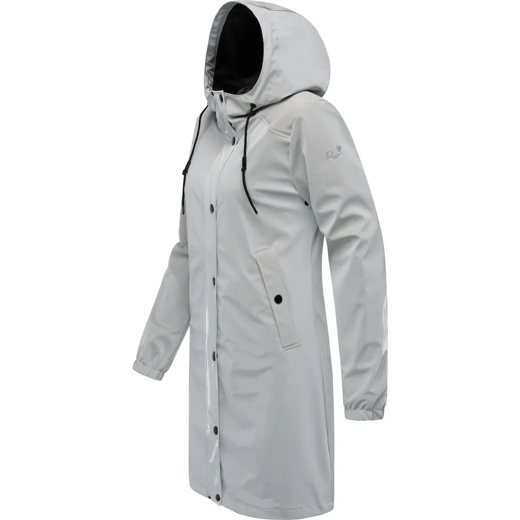 Ragwear Regenmantel »Husty Rainy« Reflektierender Wasserdichter Damen Übergangsmantel