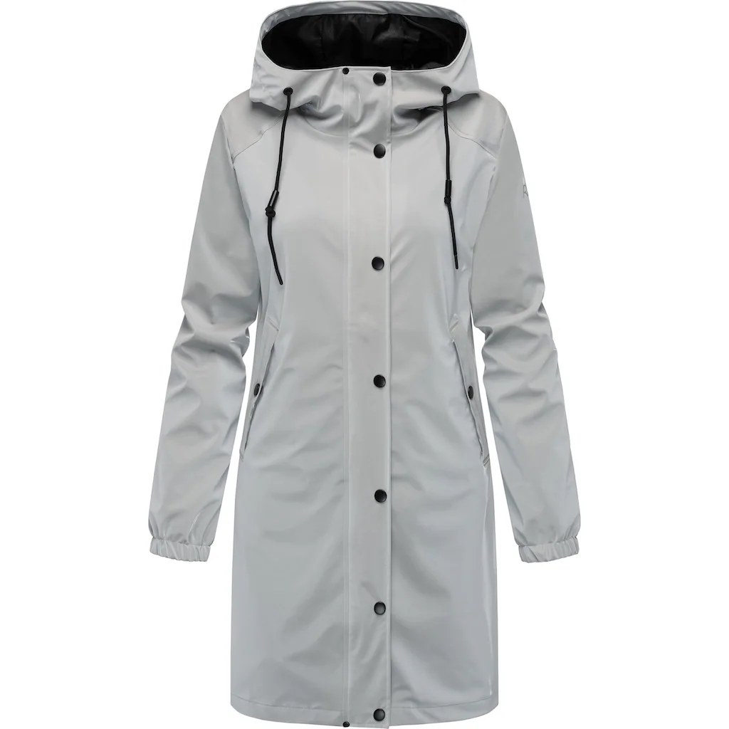 Ragwear Regenmantel »Husty Rainy« Reflektierender Wasserdichter Damen Übergangsmantel
