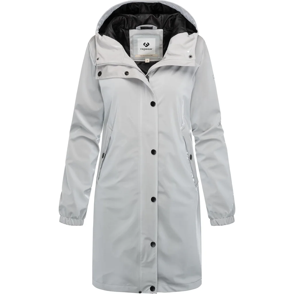 Ragwear Regenmantel »Husty Rainy« reflektierender wasserdichter Damen Übergangsmantel