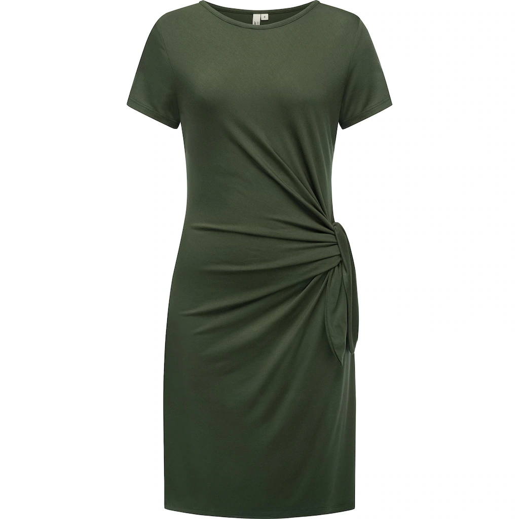 Ragwear Shirtkleid »Knotta« Kurzarm Sommerkleid mit seitlichem Bindeband