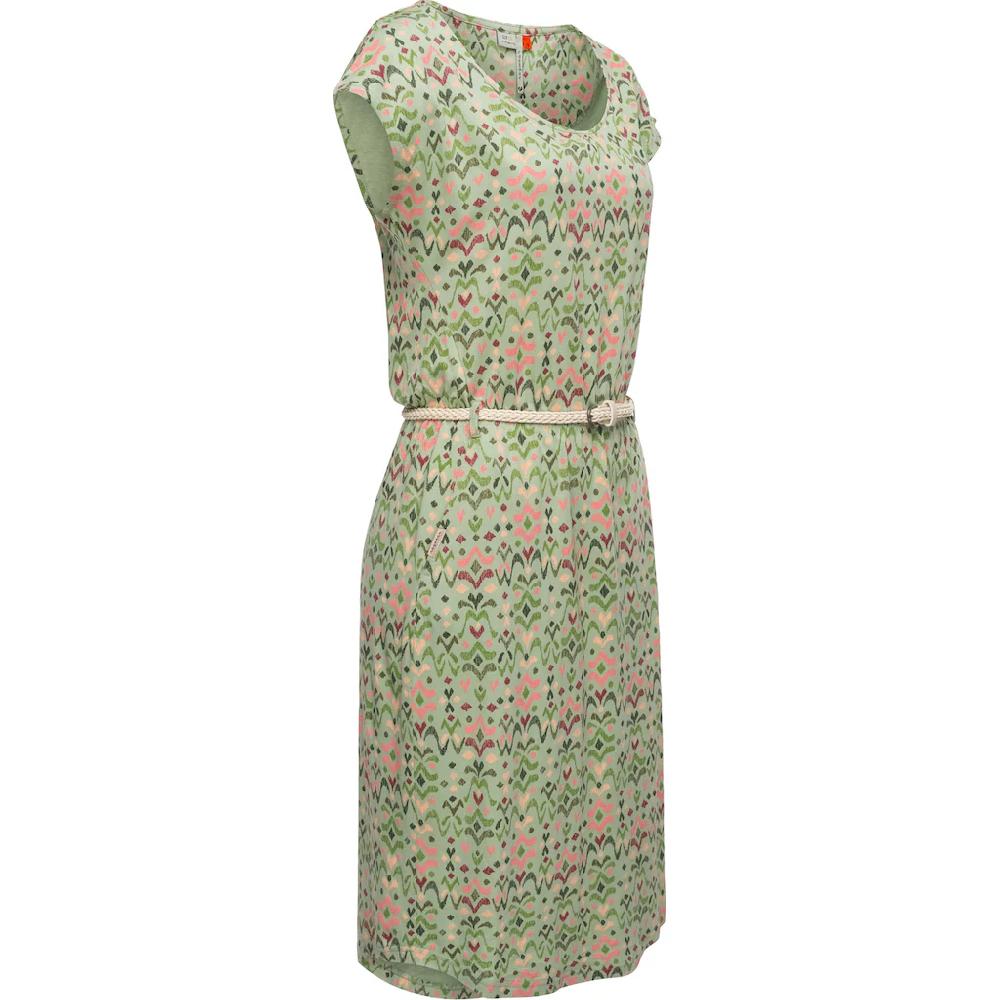 Ragwear Shirtkleid »Lilithe Ikat« Stylisches Damen Sommerkleid Mit Taillengürtel