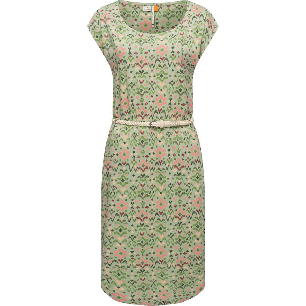 Ragwear Shirtkleid »Lilithe Ikat« stylisches Damen Sommerkleid mit Taillengürtel