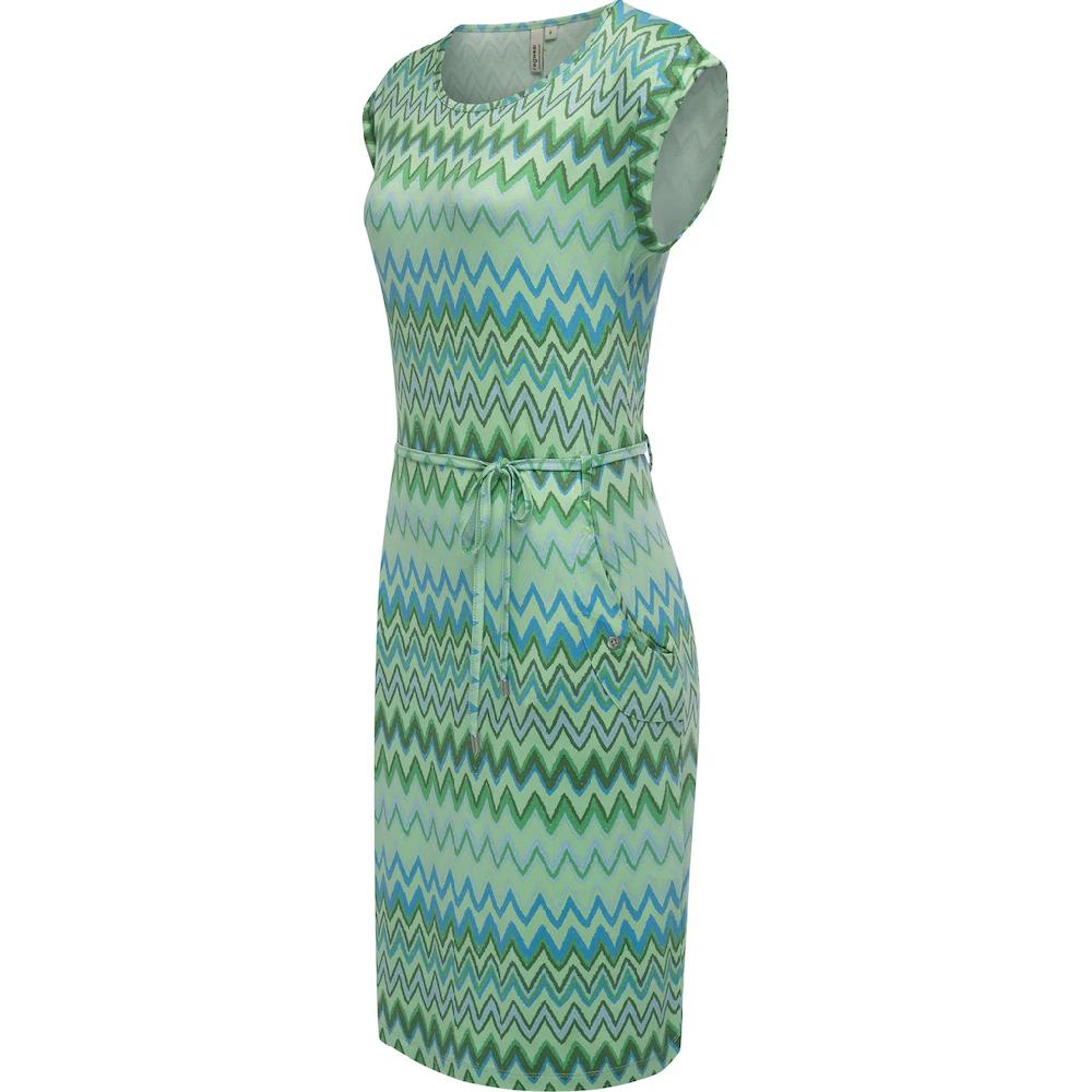 Ragwear Sommerkleid »Taggien Print« Leichtes Bequemes Midikleid Mit Muster