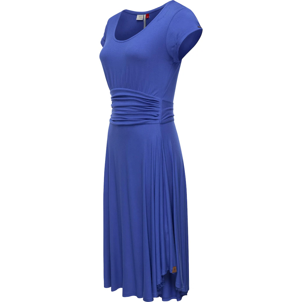 Ragwear Sommerkleid »Yvone Solid« Leichtes Jersey-Kleid Mit Taillengürtel