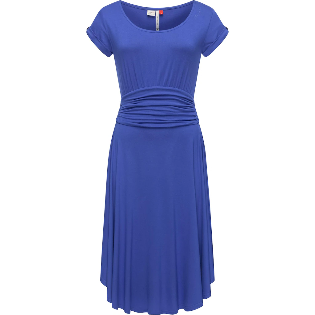 Ragwear Sommerkleid »Yvone Solid« leichtes Jersey-Kleid mit Taillengürtel