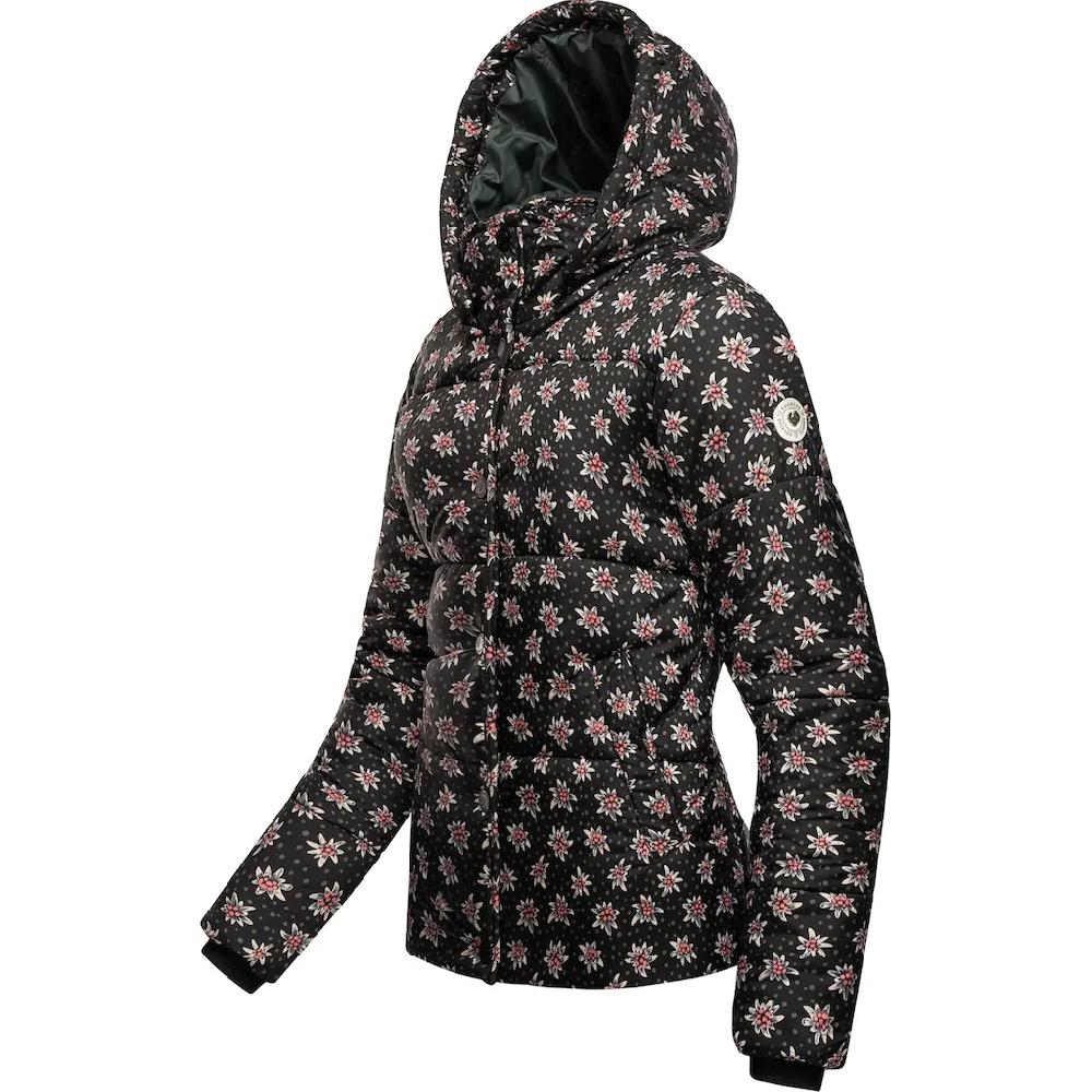 Ragwear Steppjacke »Relive Remake« Mit Kapuze Modische Cropped Winter Kurzjacke Aus Recycelten Materialien