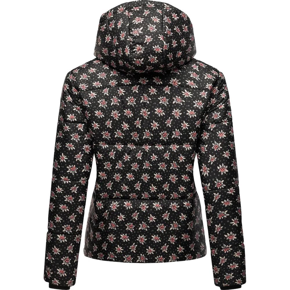 Ragwear Steppjacke »Relive Remake« Mit Kapuze Modische Cropped Winter Kurzjacke Aus Recycelten Materialien