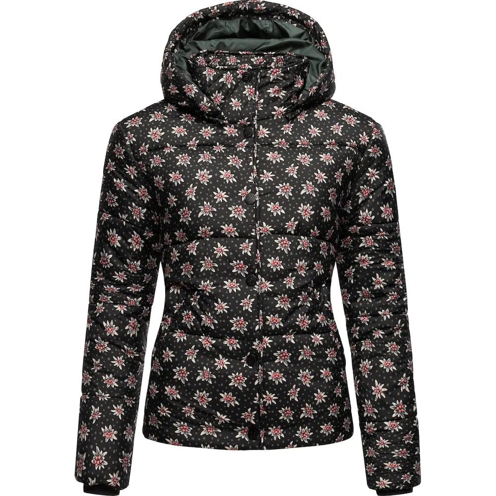 Ragwear Steppjacke »Relive Remake« Mit Kapuze Modische Cropped Winter Kurzjacke Aus Recycelten Materialien