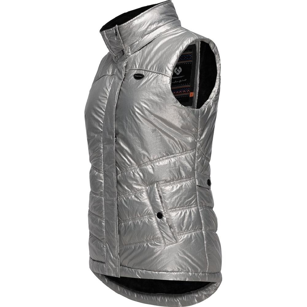 Ragwear Steppweste »Hesty Bling« Wasserdichte Outdoor-Weste Mit Abnehmbarer Kapuze