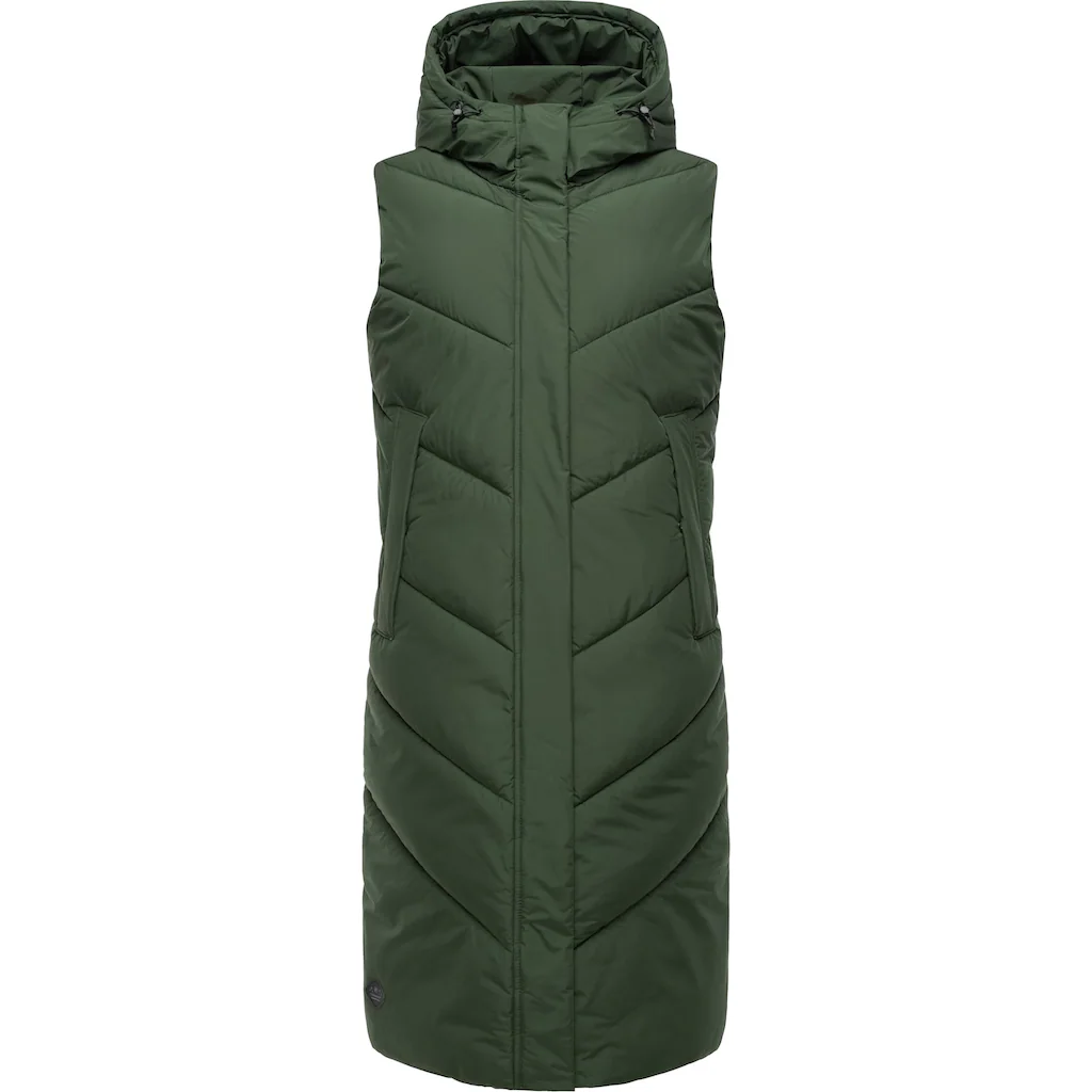 Ragwear Steppweste »Suminka Vest« Wasserdichte Lange Damen Winterweste