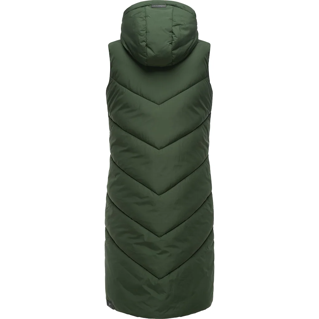 Ragwear Steppweste »Suminka Vest« Wasserdichte Lange Damen Winterweste