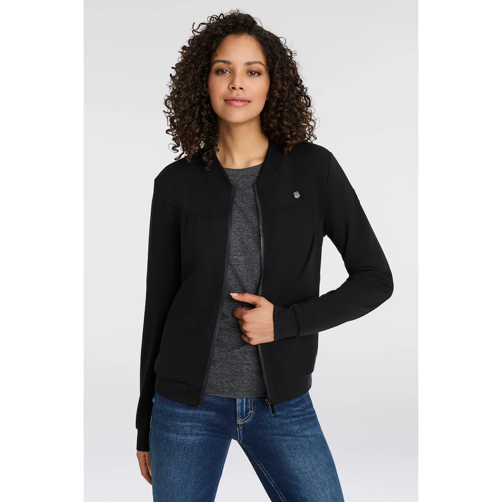 Ragwear Sweatjacke »KENIA CORE« Mit Logo Und Gerafften Details