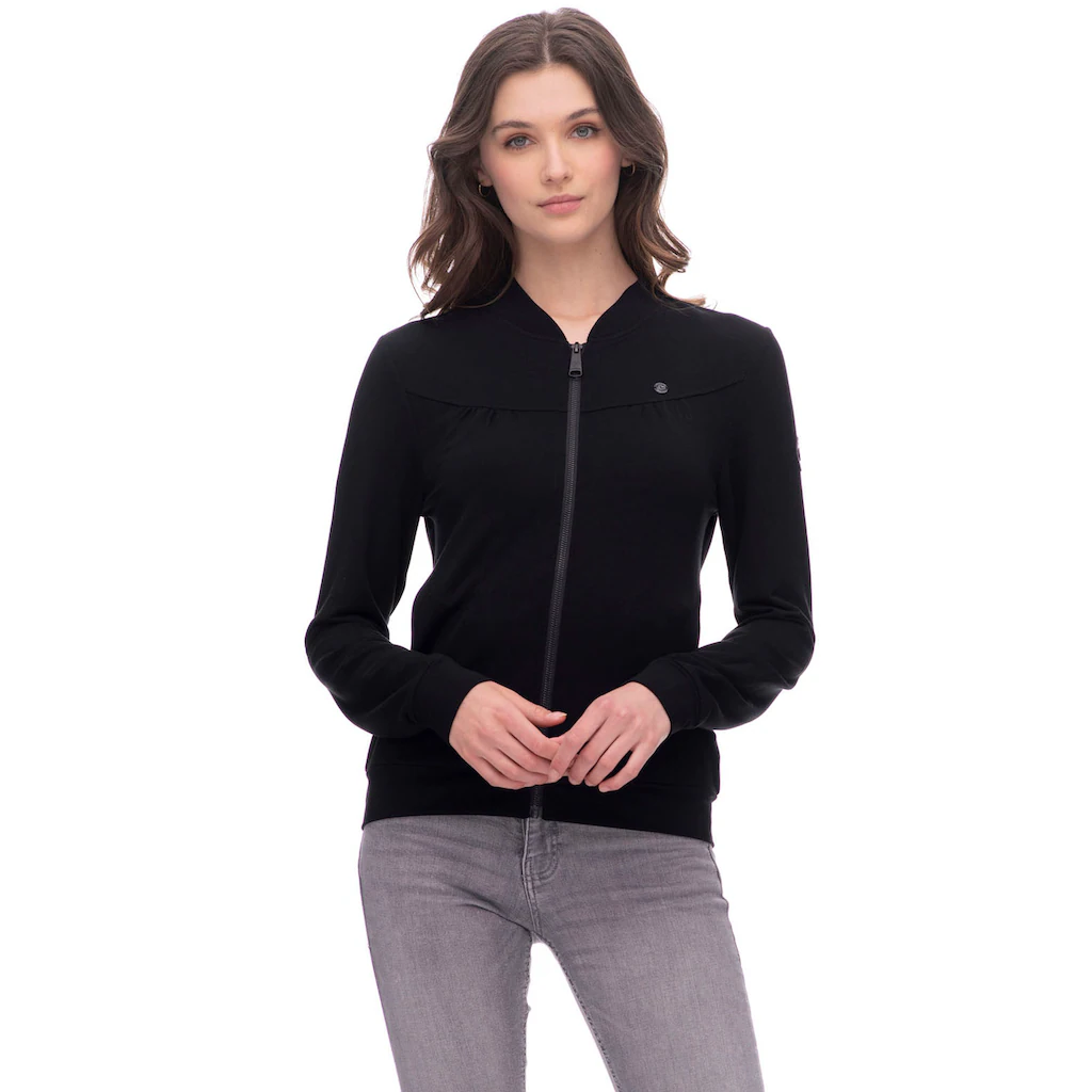 Ragwear Sweatjacke »KENIA CORE« mit Logo und gerafften Details