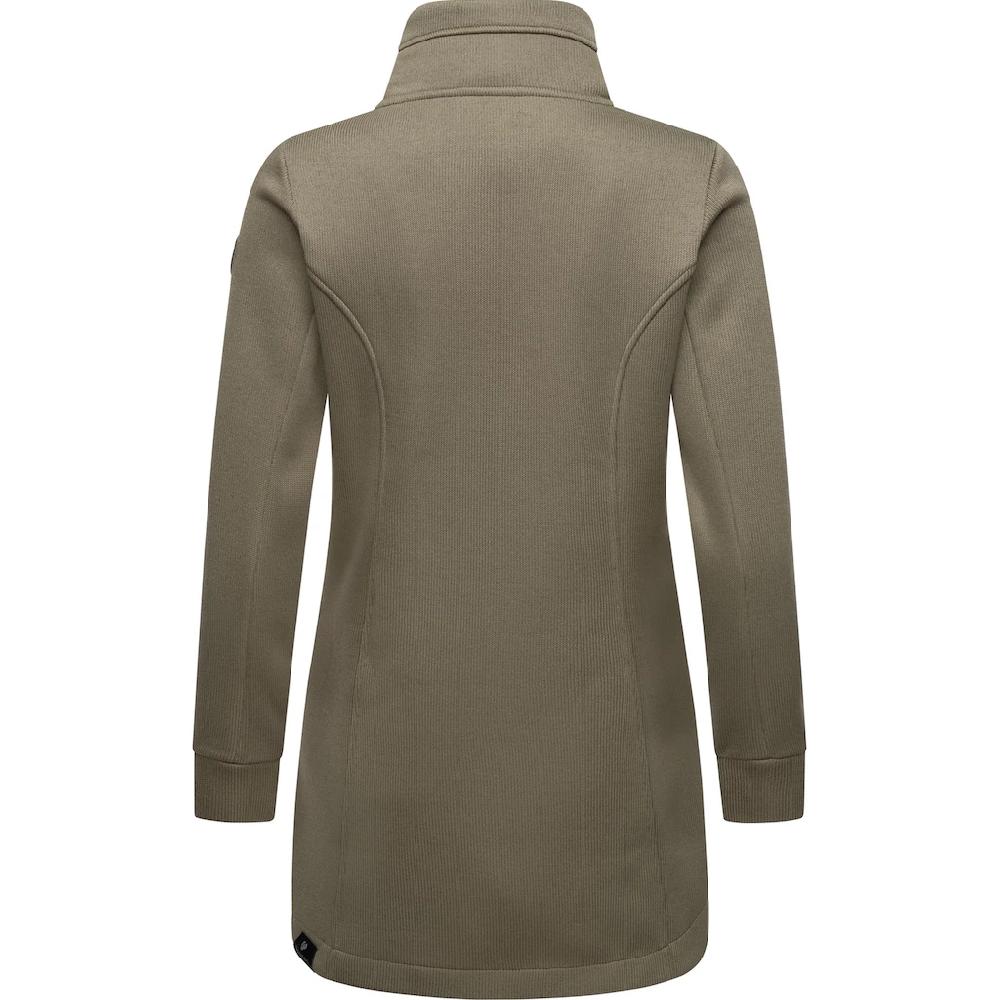 Ragwear Sweatjacke »Letrice Bonded« Elegante Zip-Jacke Mit Hohem Kragen In Feinstrickoptik