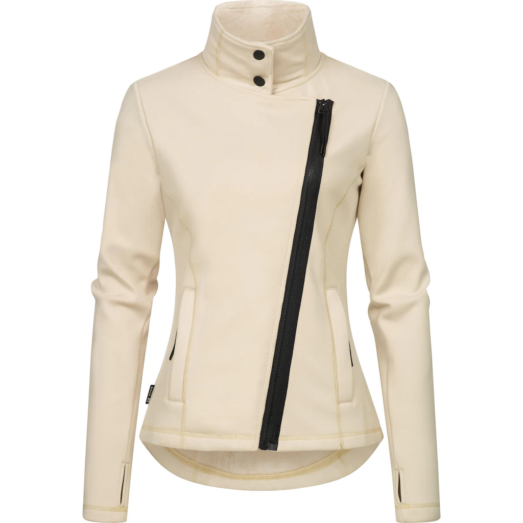 Ragwear Sweatjacke »Saskie« Modische Damen Kapuzenjacke Mit Kuschlig Weichem Innenfutter