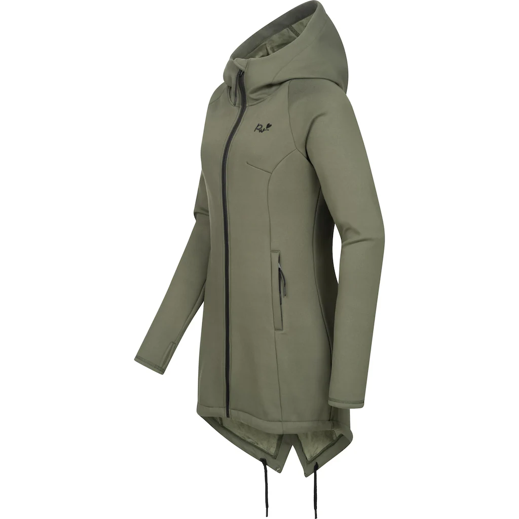 Ragwear Sweatjacke »Wingi« Sportliche Damen Kapuzenjacke Mit Kuschelig Weichem Innenleben