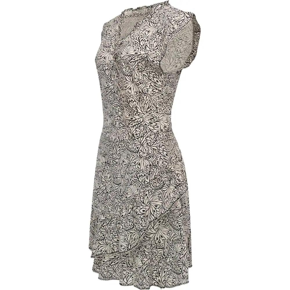 Ragwear Volantkleid »Chantalia Print« Stylisches Sommerkleid Mit Print Und Rüschen