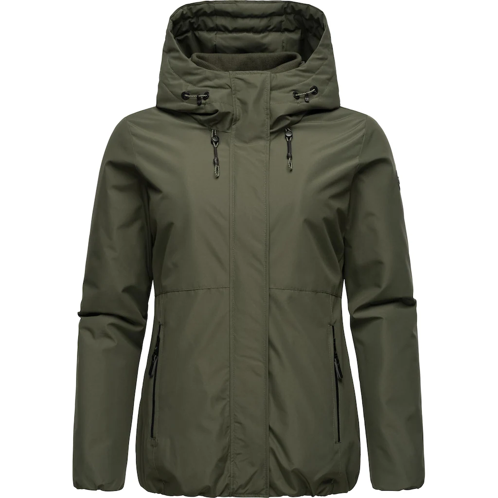 Ragwear Winterjacke »Sunniva« mit Kapuze wasserdichte Winter Damen Jacke mit Teddyfell-Innenfutter