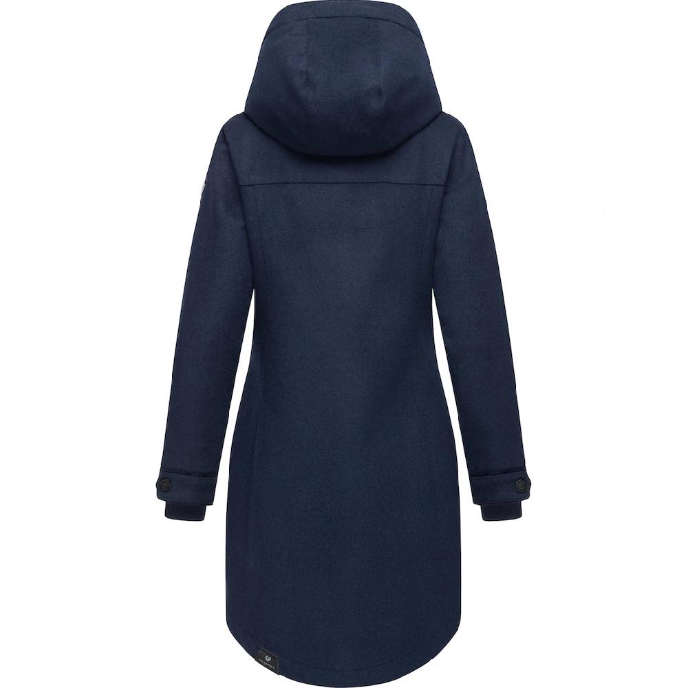 Ragwear Wintermantel »Jannisa Coat« Klassischer Damen Kurzmantel Mit Kapuze
