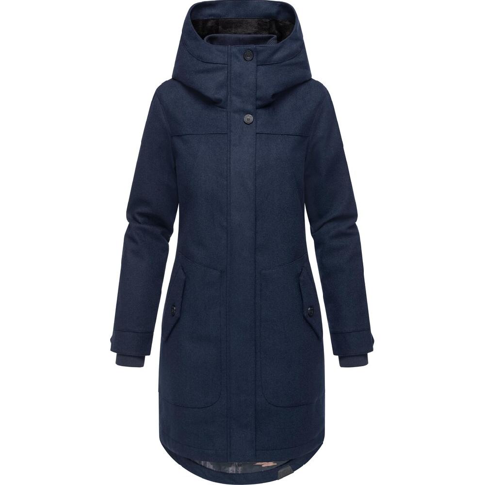 Ragwear Wintermantel »Jannisa Coat« Klassischer Damen Kurzmantel Mit Kapuze