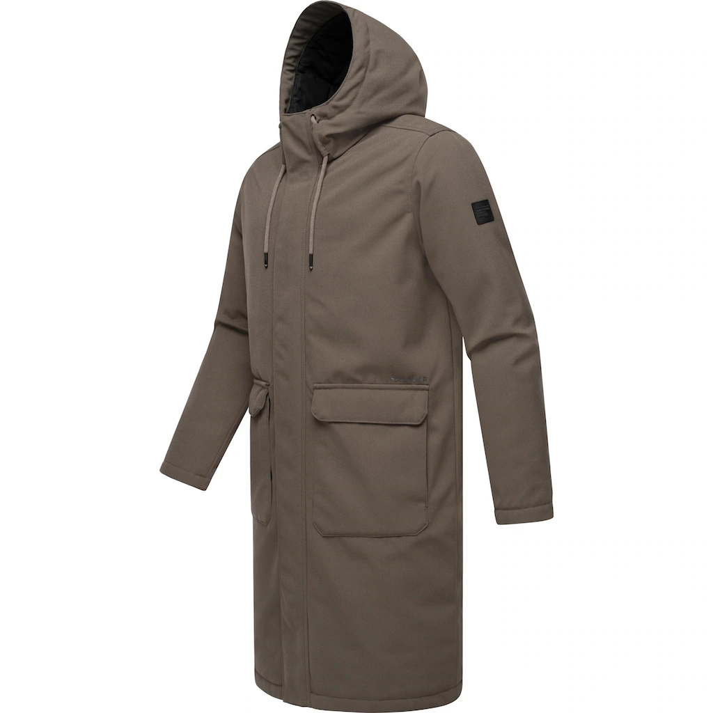 Ragwear Wintermantel »Mr Them Long« Lange Wasserdichte Herren Winterjacke Mit Kapuze ▷ Bestellen