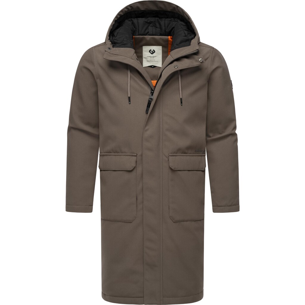 Ragwear Wintermantel »Mr Them Long« lange wasserdichte Herren Winterjacke mit Kapuze ▷ bestellen