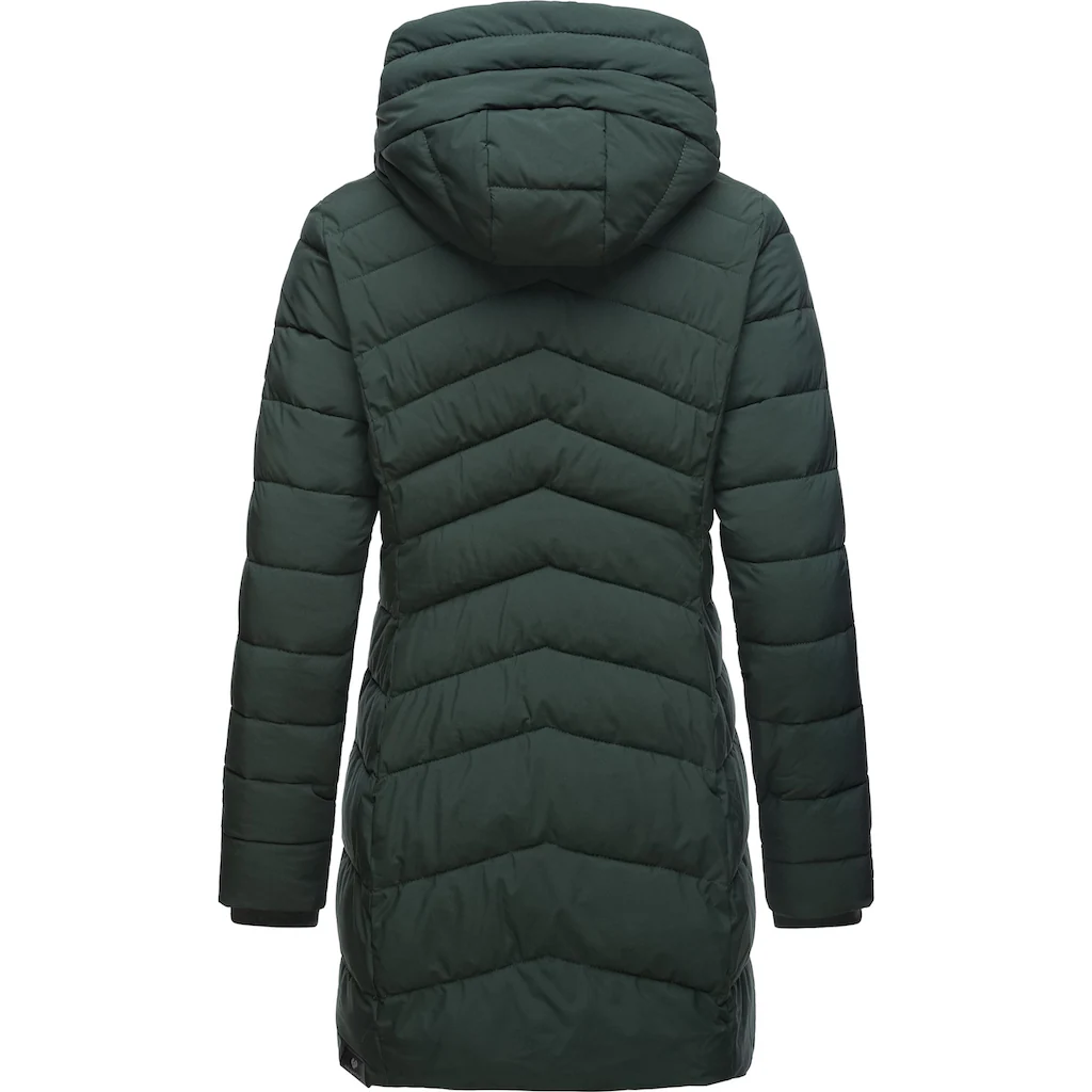 Ragwear Wintermantel »Teela« Wasserdichter Steppmantel Mit Hohem Kragen