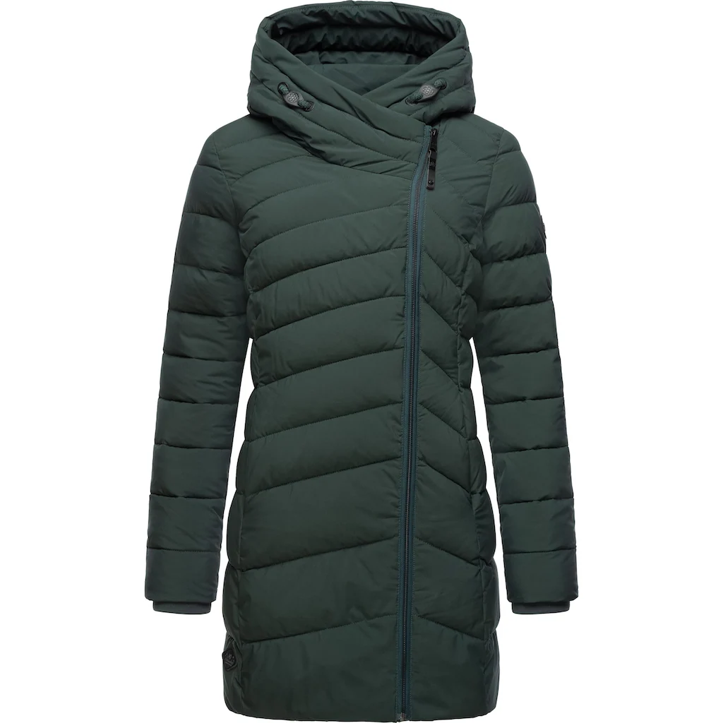 Ragwear Wintermantel »Teela« Wasserdichter Steppmantel mit hohem Kragen
