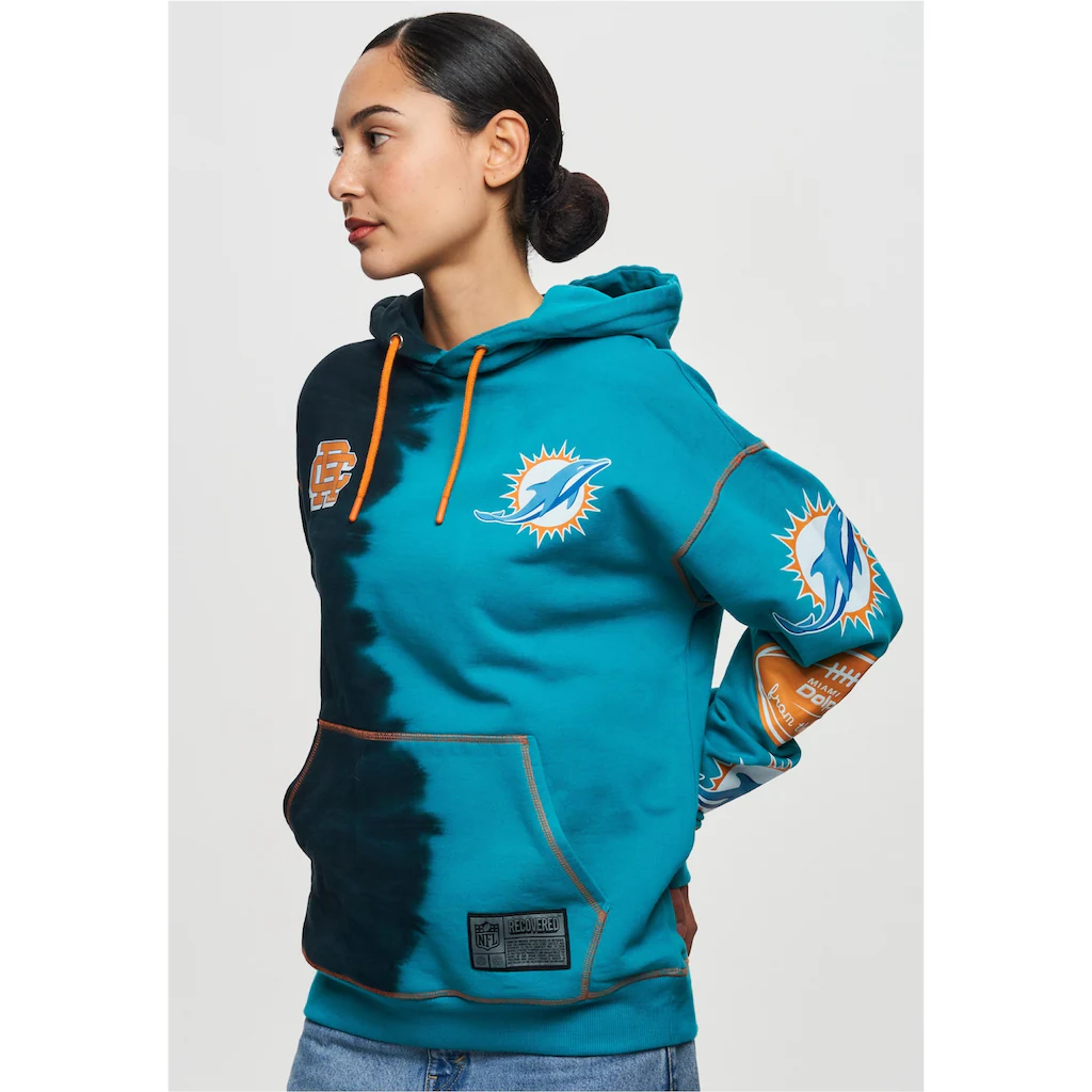 Recovered Kapuzensweatshirt »NFL Dolphins Ink Dye Effect On« Im Lockeren Schnitt ▷ Bestellen