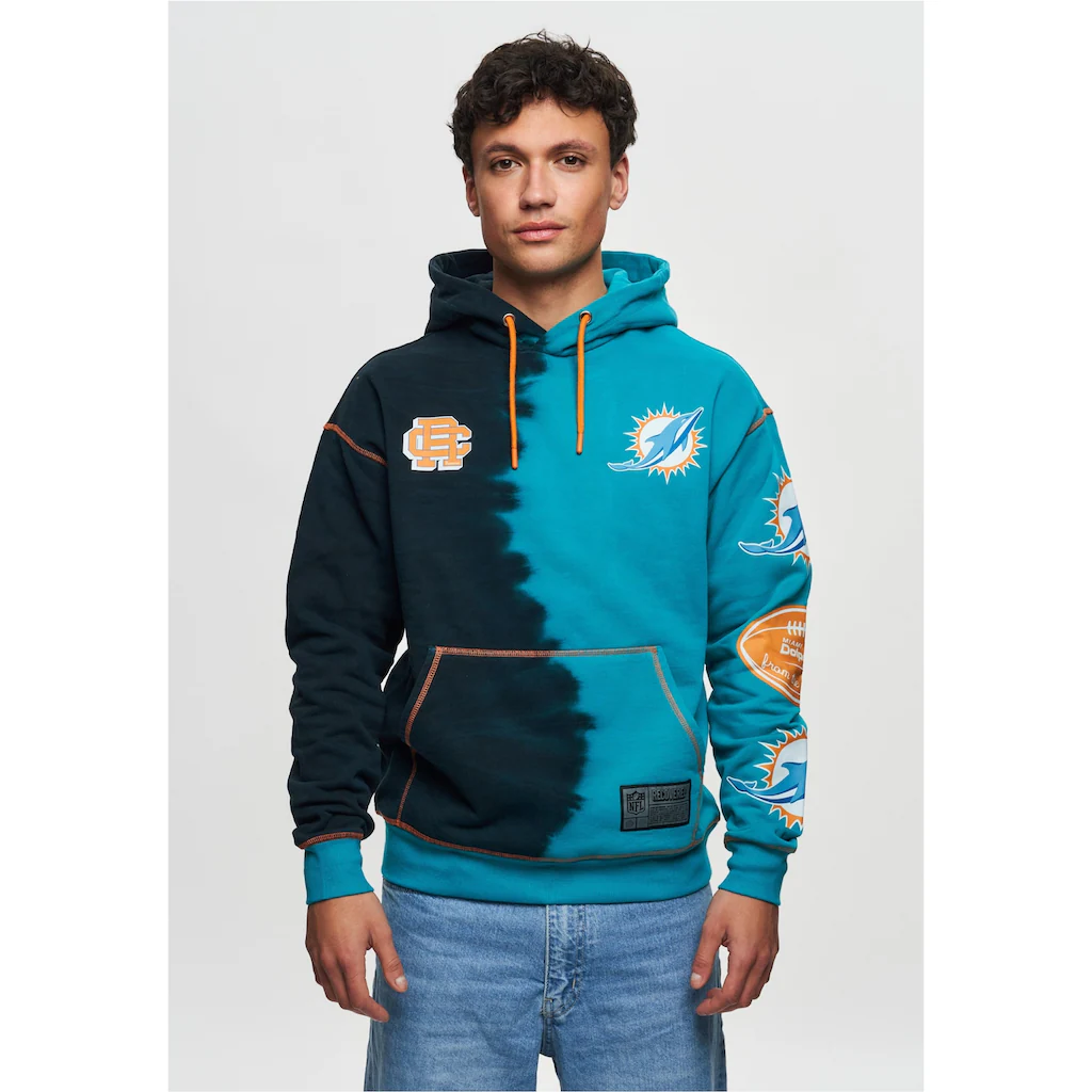 Recovered Kapuzensweatshirt »NFL Dolphins Ink Dye Effect On« im lockeren Schnitt ▷ bestellen