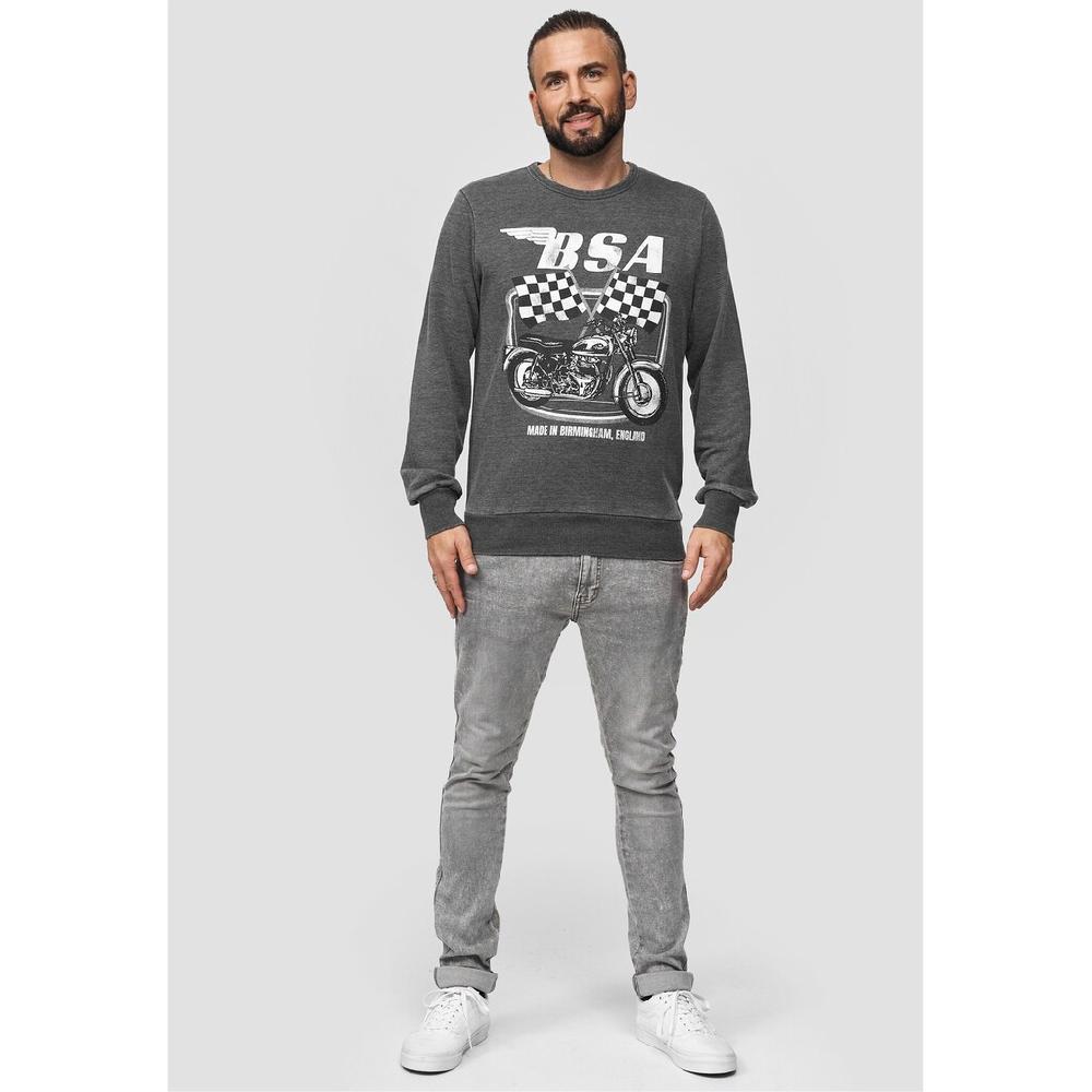Recovered Sweatshirt »BritishMotor Flag Charcoal Vintage« Mit Coolem Print Im Vintage-Stil ▷ Bestellen